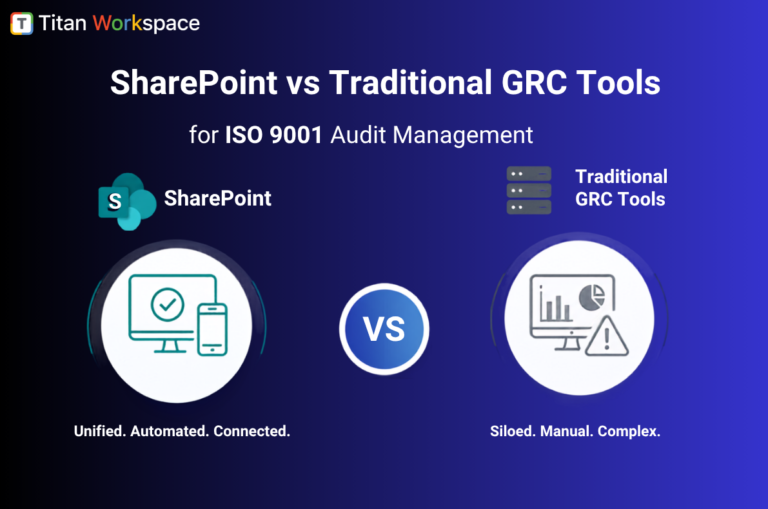 SharePoint vs Traditional GRC Tools for ISO 9001 Audit Management